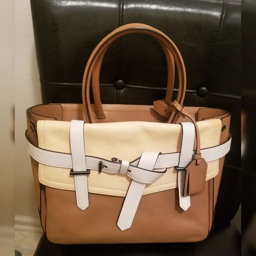 Gorgeous Reed Krakoff Brown /Beige Boxer bag